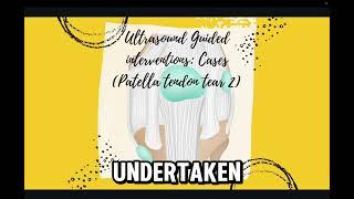 #ultrasound guided interventions: Case (#Patella #tendon tear and Gout) Part 2