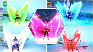 All Characters Ki Charge & Sparking Animations with V-Jump Aura - DRAGON BALL: Sparking! ZERO