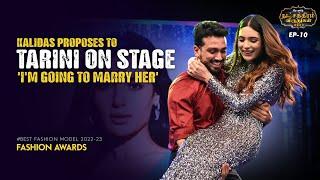 Tarini Kalingarayar's adorable speech  Kalidas on Stage Love proposal ️ | She Tamil Awards 2023