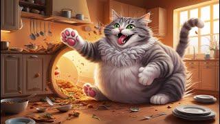 Cat Meowing ️ #youtubeshorts #funny #video #viralvideo #trending  #aicat #ai #fatcats