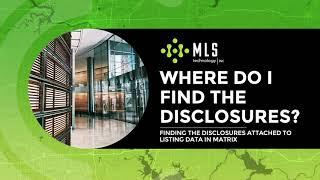 Where do I find Disclosures in Matrix?