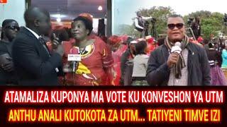 ATAMALIZA KUPONYA MA VOTE KU KONVESHON YA UTM  ANTHU ANALI KUTOKOTA ZA UTM...