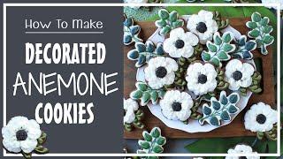 How To Make Anemone Flower Sugar Cookies With Royal Icing