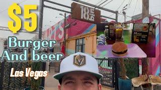 18Bin $5 Burger and Beer Special in Las Vegas!