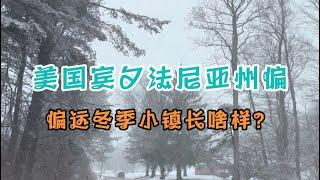 美国宾夕法尼亚州偏远冬季小镇长啥样？