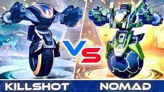 Nomad vs Killshot - Mech Arena