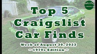 Top 5 Craigslist Cars for August 30, 2023 ~ 1970s Edition ~ Corvette Sportwagon