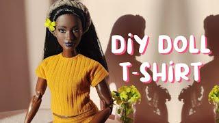 ️How to make Doll T-shirt​ #diydollclothes #dollcollector #handmadedollclothes