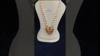 Real fresh water pearls//9381896129//#divya#realpearls#jadau#customization#replica#gold#necklace