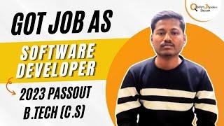 B.TECH (C.S) Graduate got job as Software Developer | Qspiders Deccan.