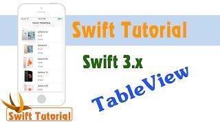 Swift Tutorial: UITableView in swift 3 P2
