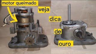 como reaproveitar redutor de motor de portão