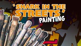 The Shark In The Streets painting / Anthony Alfonso