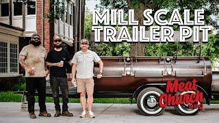 Meat Church Offset Trailer Smoker by Mill Scale walk around & tour