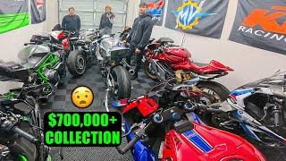 INSIDE LOOK At imKAY's SUPERBIKE Collection | Ninja H2R, H2, M1000rr, V4R, Rush, Fireblade, R1M, HP4