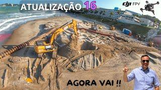 Atualização 16 - Engorda da Praia de Ponta Negra - RECONSTRUÇÃO DOS HOTÉIS E ENGORDA DE FATO COMEÇOU