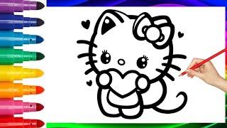  Kitty Drawing for Kids | Easy Step-by-Step Cat Drawing Tutorial 