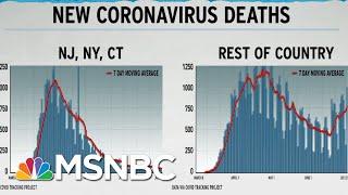 Dire U.S. COVID-19 Death Rate Seen In Graph Excluding NY, NJ, CT | Rachel Maddow | MSNBC