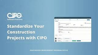 CIPO Software Features: How CIPO Helps You Standardize Your Construction Projects #projectmanagement