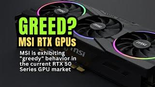 MSI Turns Greedy? #msi #greed #greedy #nvidia #rtx #rtx5090 #rtx5080 #rtx5070 #rtx5070ti @3DGAMEMAN