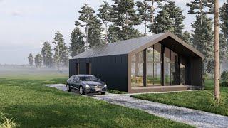 От SketchUp до Lumion | 3D Визуализация экстерьера | BarnHouse