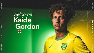 FIRST INTERVIEW | Kaide Gordon signs for Norwich City ️