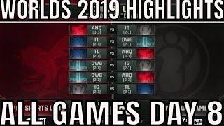 S9 Worlds 2019 Day 8 Highlights ALL GAMES Group D + Worlds 2019 Quarterfinal Draw