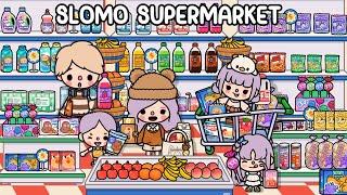 New Update!  Full SLOMO SUPERMARKET Design | Toca Life World House Inspiration  Toca Boca