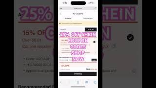 25% OFF SHEIN COUPON CODES CLICK THE LINK SHOP NOW USE THEM OR LOSE THEM #sheincouponcodes #shein