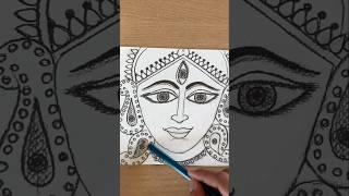 Durga maa drawing easy | Durga Puja drawing | jingle creative art