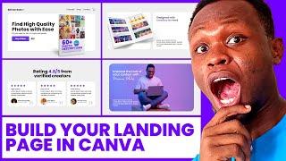 Here is How to Design Your Own Landing Page Website with Canva