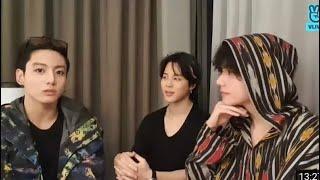 [ENG SUB] BTS Taehyung jimin and jungkook live Full live / vminkook vlive