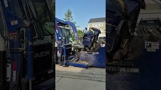 LRS garbage truck on recycle #garbagetruck