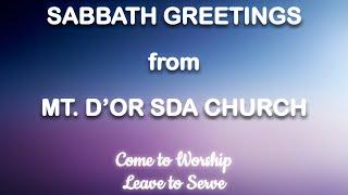 Mt. D'Or SDA Church Service - June 20th 2020