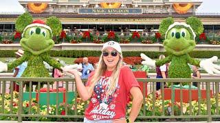 Magic Kingdom is TRANSFORMED! First Day of Christmas Decorations & Lunch at Columbia Harbour House