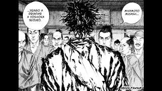 vagabond manga Musashi Miyamoto vs la escula Yoshioka y Denshichiro Yoshioka