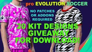 PES Kits Giveaway: Download 20 Kits by Soihavetoplay