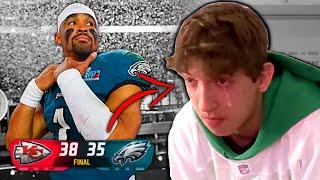 Philadelphia Eagles Fans EMOTIONAL Full Game Live Reaction to LOSING Super Bowl LVII to the Chiefs…