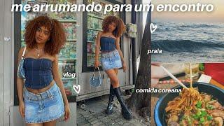 arrume-se comigo para um date (testando wig da CurlsCurls) + vlog 