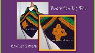 Fleur De Lis Pin Crochet Pattern