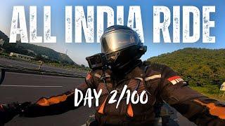 DAY 2/100 | ALL INDIA SOLO BIKE RIDE | 100DAYS ON WHEELS