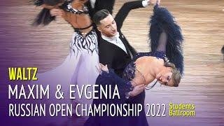 Waltz = Maxim Zakharov & Evgenia Telitsyna = Russian Open Championship 2022 = Students Ballroom