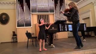 Sandra Vasylkova Bogdana Pivnenko   Auer "Duet" first step))
