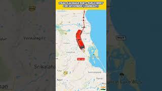 17644-kakinada port- puducherry legendary circar express travel map #indianrailways #17644# circar#