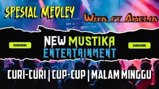 Medley New Mustika Entertainment (Wita ft Amelia) #medleysongs #orgentunggal #sungailaur