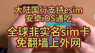 大陆国行手机也可以支持esim-轻松添加海外esim卡免翻墙上外网-5ber安卓iOS通吃