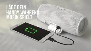 JBL Charge 4 | Wasserdichter, tragbarer Lautsprecher und Powerbank in Einem.