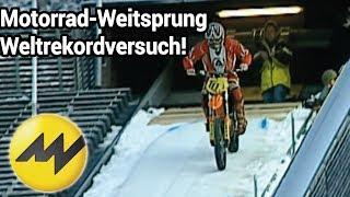 Motorrad-Weitsprung Weltrekordversuch: Toni Roßberger | Motorvision