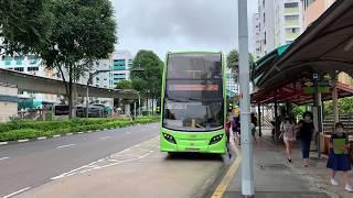 SMRT Buses Alexander Dennis Enviro500 MMC (Batch 2) SG5707A on Service 184 departing Bus Stop 44221