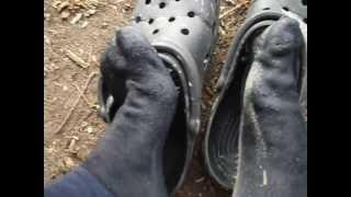 Crocs & Socks dirty and wet... Review